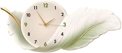 Creative living room wall clock, modern and luxurious,  Super Silent Quartz Movement, No Ticking, Artificial Wood Construction, Perfect for Living Room, Bedroom, Kitchen, Coffee Bar Decor - Unique Home Gift and Festival Decoration