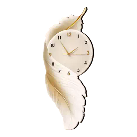 Creative living room wall clock, modern and luxurious,  Super Silent Quartz Movement, No Ticking, Artificial Wood Construction, Perfect for Living Room, Bedroom, Kitchen, Coffee Bar Decor - Unique Home Gift and Festival Decoration