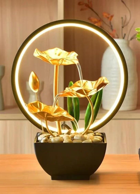 Small Indoor Fountain Automatic Humidifier Desktop Decor for Living Room and Bedroom Relaxation Craft water fountains for office USB water pump