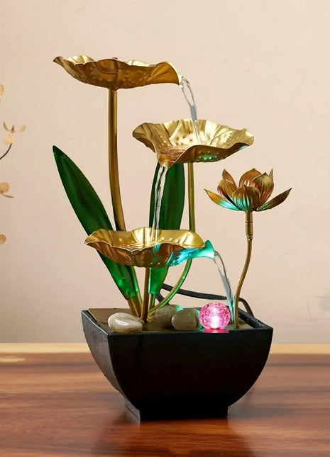 Small Indoor Fountain Automatic Humidifier Desktop Decor for Living Room and Bedroom Relaxation Craft water fountains for office USB water pump